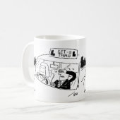 Mug Dessin de l'instructeur de conduite ou de l'examin (Devant gauche)