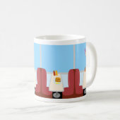 Mug Dessin de luxe Cinquante ans Sock Hop Era Retro Di (Devant droit)