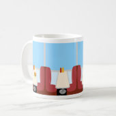Mug Dessin de luxe Cinquante ans Sock Hop Era Retro Di (Devant gauche)