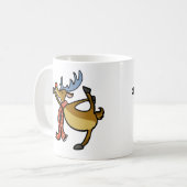 Mug Dessin de Moose Dancing | choisir la couleur arriè (Devant gauche)