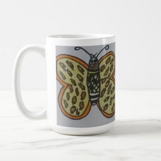 Mug dessin de papillon (Gauche)