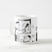 Mug Dessin de peintre et décorateur (Devant gauche)