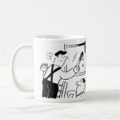 Mug Dessin de peintre et décorateur (Gauche)