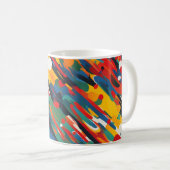 Mug Dessin de peinture diagonale (Devant droit)