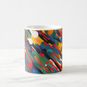 Mug Dessin de peinture diagonale (Centre)
