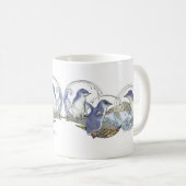 Mug Dessin de pingouin bleu Souvenir de Nouvelle-Zélan (Devant droit)
