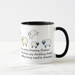 Mug Dessin de poème sur le mouton, l'agneau et le salo
