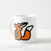 Mug Dessin de renard amusant (Devant gauche)