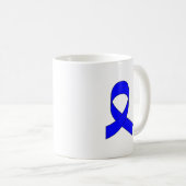 Mug Dessin de ruban bleu (Devant droit)
