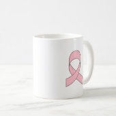 Mug Dessin de ruban rose (Devant droit)