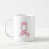 Mug Dessin de ruban rose (Gauche)