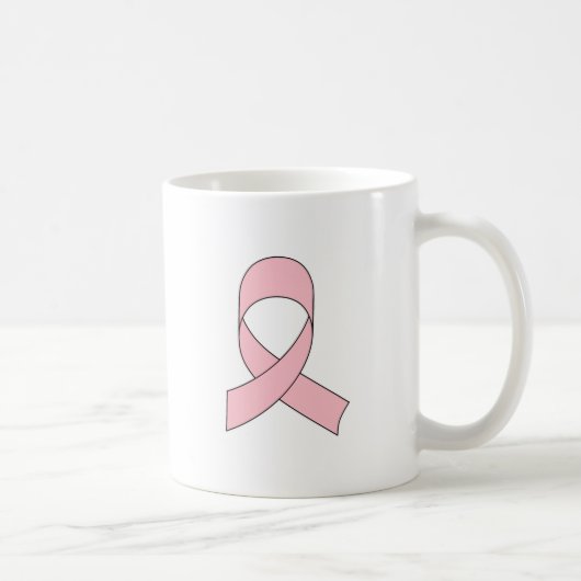 Mug Dessin de ruban rose (Droite)