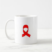 Mug Dessin de ruban rouge (Gauche)