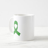 Mug Dessin de ruban vert (Devant gauche)