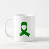 Mug Dessin de ruban vert (Gauche)