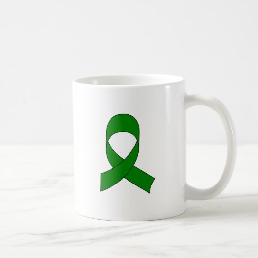 Mug Dessin de ruban vert (Droite)