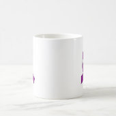 Mug Dessin de ruban violet (Centre)
