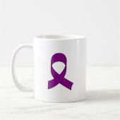 Mug Dessin de ruban violet (Gauche)