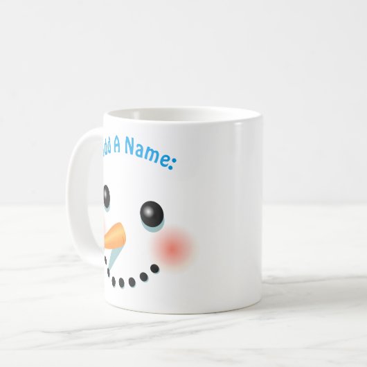 Mug Dessin de Snowman cool (Devant gauche)