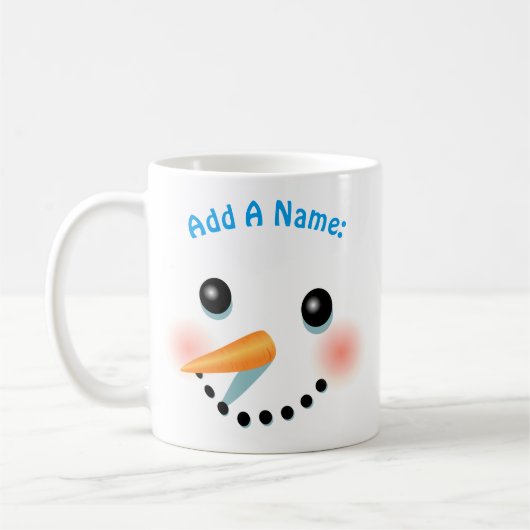 Mug Dessin de Snowman cool (Gauche)