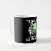 Mug Dessin de sorcière d'Halloween de dinosaure drôle (Devant gauche)