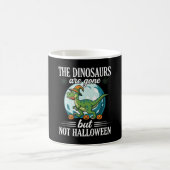 Mug Dessin de sorcière d'Halloween de dinosaure drôle (Centre)