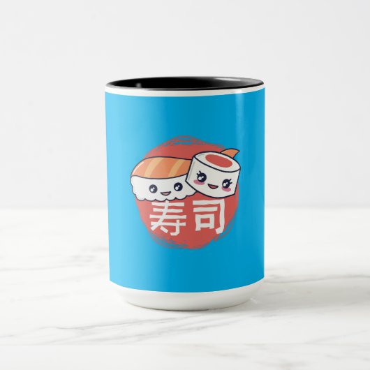 Mug Dessin de sushi animé drôle (Centre)