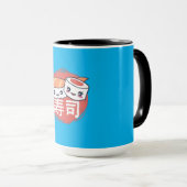 Mug Dessin de sushi animé drôle (Devant droit)