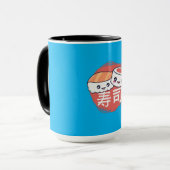 Mug Dessin de sushi animé drôle (Devant gauche)