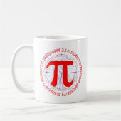 Mug Dessin de symbole de pi (Gauche)