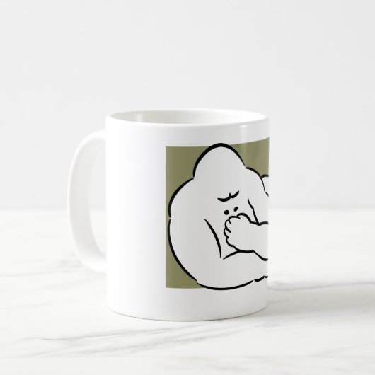 Mug Dessin de trait d'Ismael. (Devant gauche)