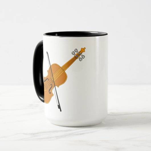 Mug Dessin de violon (Devant gauche)