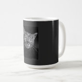 Mug Dessin de visage de chat par Mark Edward Westerfie (Devant droit)