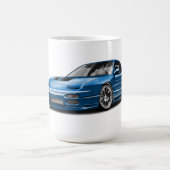 Mug dessin de voiture bleue 240sx (Centre)