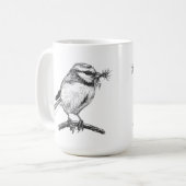 Mug Dessin d'encre bleu (Devant gauche)