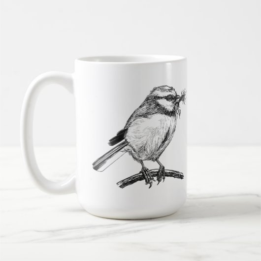 Mug Dessin d'encre bleu (Gauche)