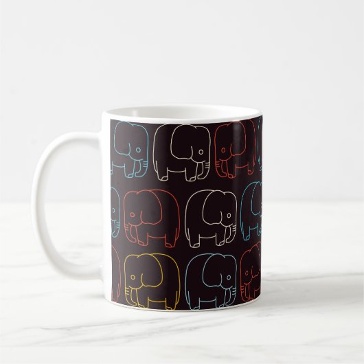 Mug Dessin des éléphants (Gauche)