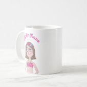 Mug Dessin Dessin Dessin De Dessin De Fille Mignonne W (Devant gauche)