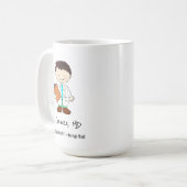 Mug Dessin d'illustrations d'une infirmière personnali (Devant gauche)