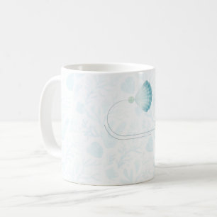 Mug Dessin d'océan à l'aquarelle perle d'été