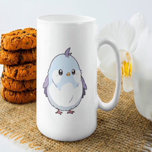 Mug Dessin d'oiseau Cute Kawaii Chubby - adorable Past