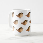 Mug Dessin d'Oiseau de Bruant (Devant gauche)