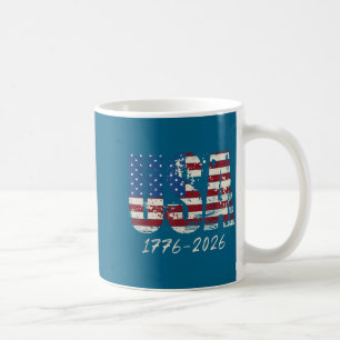 Mug Dessin Drapeau Américain Rétro Usa 250e