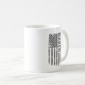 Mug Dessin du drapeau américain en détresse Baker (Devant droit)
