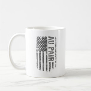 Mug Dessin du drapeau USA en détresse Au Pair