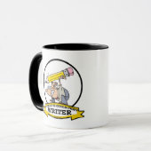 MUG DESSIN DU PLUS GRAND ÉCRIVAIN DU MONDE II (Devant gauche)