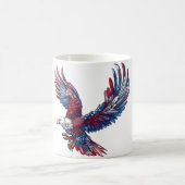 Mug Dessin d'un aigle, concept 4 juillet (Centre)