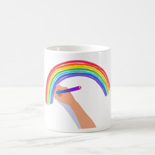 Mug Dessin d'un arc-en-ciel (Centre)