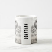 Mug Dessin d'un crayon d'éléphant africain (Centre)