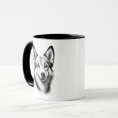 Mug Dessin d'un Lundehund norvégien (Devant gauche)